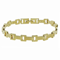Brass Bracelets, gold color plated, nickel, lead & cadmium free Approx 7.5 Inch 