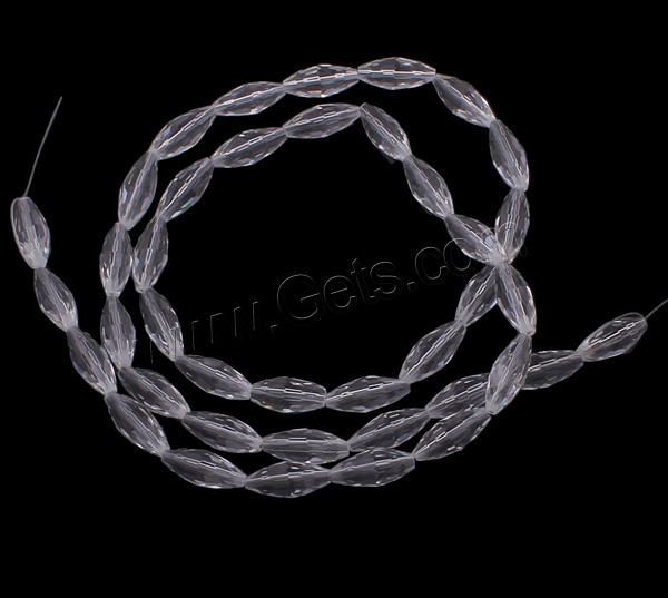 Oval Crystal Beads, transparent & different size for choice & faceted, more colors for choice, Hole:Approx 1mm, Sold By Strand