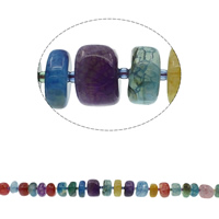 Natural Dragon Veins Agate Beads, Rondelle, graduated beads, mixed colors - Approx 1mm Approx 20.4 Inch, Approx 