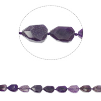 perle en agate de fissure naturelle , Agate fissure, dalle, facettes, violet Environ 1mm Environ 16.5 pouce, Environ Vendu par brin