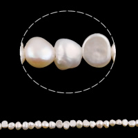 Baroque Cultured Freshwater Pearl Beads, natural, white, 3-4mm Approx 0.8mm Approx 15 Inch 