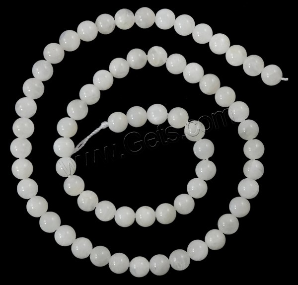 Perles Pierre de lune, Rond, normes différentes pour le choix, Longueur:15.5 pouce, Vendu par brin