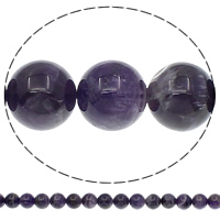 Natural Amethyst Beads, Round, February Birthstone Approx 1mm Approx 15.7 Inch 