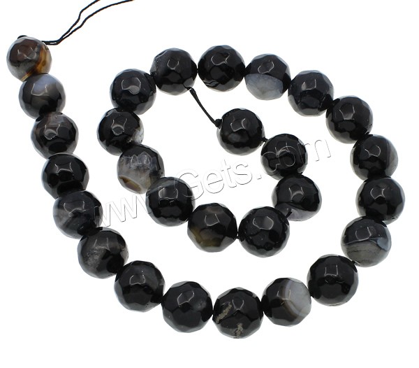 Natural Ice Quartz Agate Beads, Lace Agate, Round, different size for choice & faceted, more colors for choice, Hole:Approx 1mm, Length:Approx 15.7 Inch, Sold By Strand