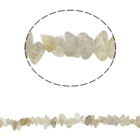 Chips de pierres précieuses , Cristal naturel, 5-13mm Environ 0.8mm Environ 34.6 pouce, Environ Vendu par brin