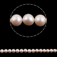 Perlas Patata Freshwater, Perlas cultivadas de agua dulce, natural, Blanco, 10-11mm, agujero:aproximado 0.8mm, longitud:aproximado 15.7 Inch, Vendido por Sarta