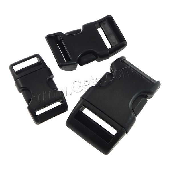 Plastic Side Release Buckle, different size for choice, black, Sold By PC