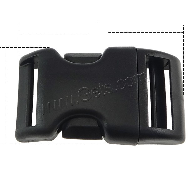 Plastic Side Release Buckle, different size for choice, black, Sold By PC