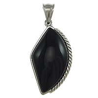 EL Colgante De Acero Inoxidable, con gemas de cristal, Negro, 21.5x38x8.5mm, agujero:aproximado 5x8mm, Vendido por UD