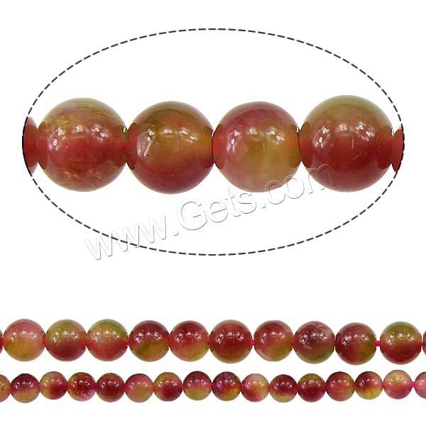 Dyed Jade Beads, Round, different size for choice, Sold By PC