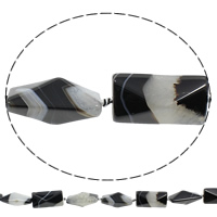 Natural Dragon Veins Agate Beads, Rectangle, faceted Approx 1mm Approx 14.5 Inch, Approx 