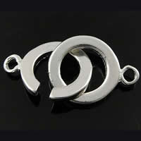 Messing Ring-Ring Verschluss, Kreisring, plattiert, keine, 12x12x2mm, Bohrung:ca. 2mm, verkauft von setzen