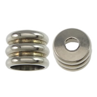 Edelstahl Perlen, 303 Edelstahl, Zylinder, plattiert, keine, 6x4.5mm, Bohrung:ca. 2,4.5mm, verkauft von PC