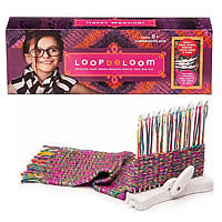 Loopdedoo Scarf Kit, scarf spinning loom tool & wool, for children 