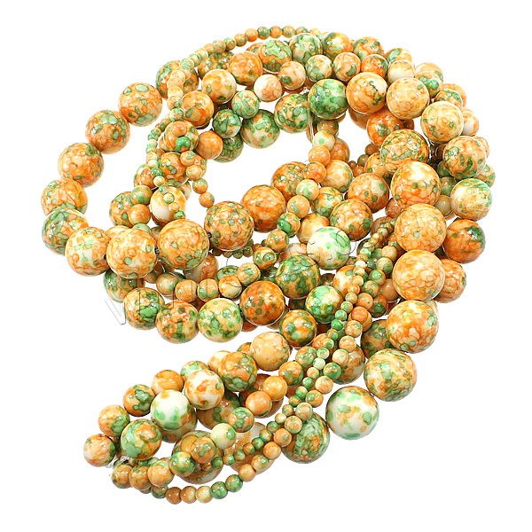 Rain Flower Stone Beads, Round, natural, different size for choice, more colors for choice, Length:Approx 15.5 Inch, Sold By Strand