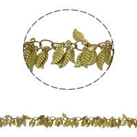 Handmade Brass Chain, Leaf, plated nickel, lead & cadmium free 