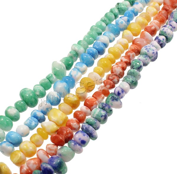 Gemstone Chips, different size for choice, more colors for choice, 5-15mm, Hole:Approx 1mm, Length:Approx 35.4 Inch, Sold By Strand
