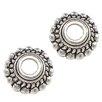 Zinc Alloy Bead Caps, Flower, antique silver color plated, nickel, lead & cadmium free Approx 2.2mm 