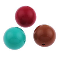 Solid Color Acrylic Beads, Round 12mm, Approx [