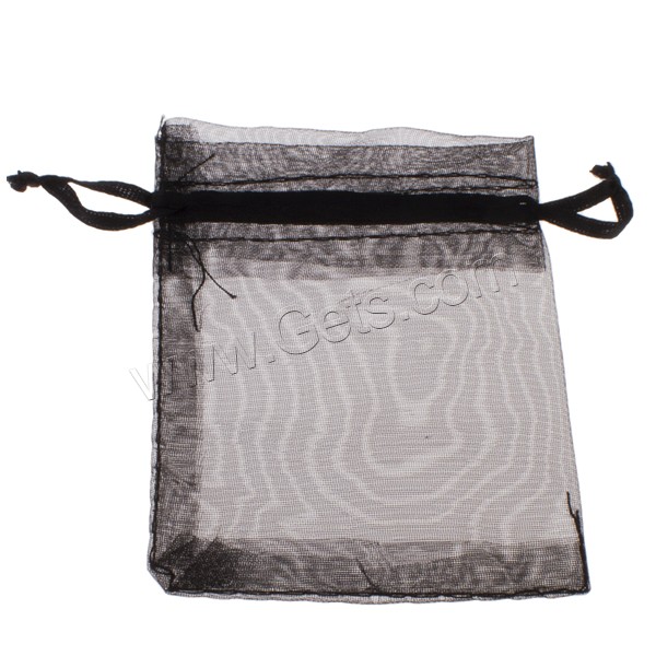 Organza Jewelry Pouches Bags, Rectangle, different size for choice & solid color, mixed colors, Sold By PC