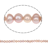 Potato Cultured Freshwater Pearl Beads, natural, light purple, 6-7mm Approx 0.8mm Approx 14.5 Inch 