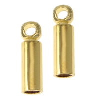 Brass End Cap, Tube, plated Approx 1.2mm 