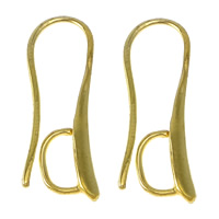 Brass Hook Earwire, plated, with loop Approx 