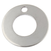 Кулоны из нержавеющей стали, нержавеющая сталь, Кольцевая форма, ручной полированный, оригинальный цвет отверстие:Приблизительно 2mm, продается PC