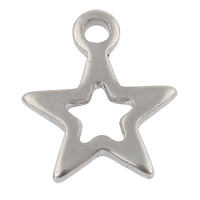 Stainless Steel Star Pendant, hand polished, original color Approx 1.5mm 