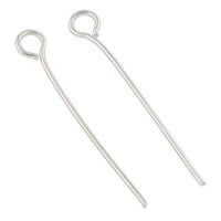 Stainless Steel Eyepins, original color 0.5mm Approx 2mm 