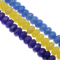 Dyed Jade Beads, Rondelle, faceted 4- Approx 1mm Approx 14.5 Inch, Approx 