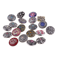 Jewelry Snap Button, Zinc Alloy, plated, mixed, nickel, lead & cadmium free - 