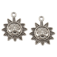 Zinc Alloy Jewelry Pendants, Sun, plated lead & cadmium free Approx 1.5mm, Approx 