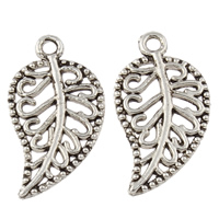 Zinc Alloy Leaf Pendants, plated lead & cadmium free Approx 1mm, Approx 