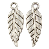 Zinc Alloy Leaf Pendants, plated lead & cadmium free Approx 1mm, Approx 