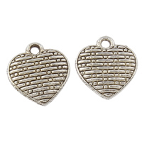 Zinc Alloy Heart Pendants, plated lead & cadmium free Approx 1mm, Approx 