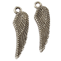 Wing Shaped Zinc Alloy Pendants, plated lead & cadmium free Approx 1.5mm, Approx 