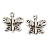 Zinc Alloy Animal Pendants, Butterfly, word created for you, plated lead & cadmium free Approx 1mm, Approx 
