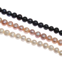 Potato Cultured Freshwater Pearl Beads, natural 8-9mm Approx 0.8mm Approx 14.5 Inch 