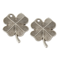 Zinc Alloy Clover Pendant, Four Leaf Clover, plated lead & cadmium free Approx 1mm, Approx 
