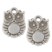 Zinc Alloy Animal Pendants, Owl, plated lead & cadmium free Approx 1.5mm, Approx 