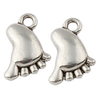 Zinc Alloy Jewelry Pendants, Foot, plated lead & cadmium free Approx 1mm, Approx 