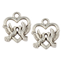 Zinc Alloy Heart Pendants, plated lead & cadmium free Approx 1mm, Approx 