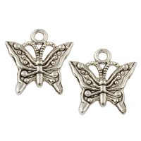 Zinc Alloy Animal Pendants, Butterfly, plated lead & cadmium free Approx 2mm, Approx 