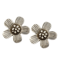 Zinc Alloy Flower Pendants, plated lead & cadmium free Approx 2mm, Approx 