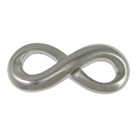 Stainless Steel Charm Connector, Infinity, 1/1 loop, original color Approx 