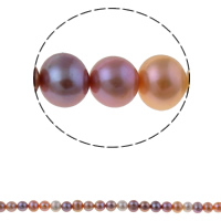 Perlas Patata Freshwater, Perlas cultivadas de agua dulce, natural, color mixto, Grado AAA, 9-10mm, agujero:aproximado 0.8mm, longitud:aproximado 15.7 Inch, Vendido por Sarta