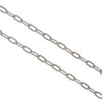 Нержавеющая сталь Овальном Сеть, Нержавеющая сталь 316, Овальный цепь, оригинальный цвет продается м