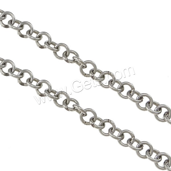 Stainless Steel Circle Chain, 316 Stainless Steel, round link chain & different size for choice, original color, Sold By m