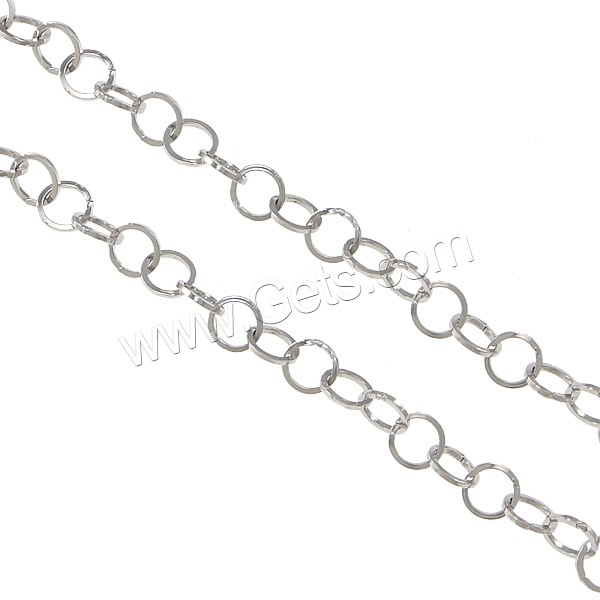 Нержавеющая сталь круг цепи, Нержавеющая сталь 316, цепь из круглых кольц & разный размер для выбора, оригинальный цвет, продается м